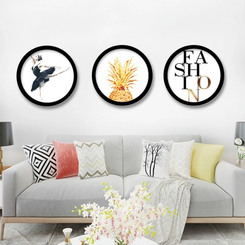 6-12Inch Murale round Weeding Gift Picture Frame Wall Mounted Photo Frame Hanging