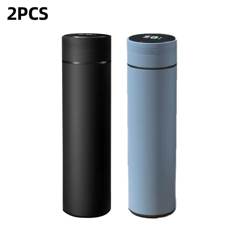 500Ml Smart Water Bottle Stainless Steel Thermos Temperature Display Leakproof Vacuum Flasks Coffee Cup Milk Mug Christmas Gift