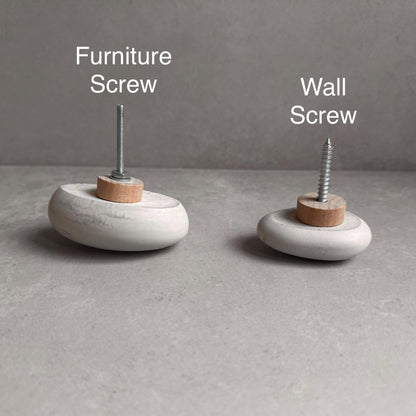 Pebble Concrete Knob, Cobblestone Cement Hook, Hat Hook, Drawer Pull, Decorative Peg, Furniture Hardware, Wall Storage, Minimal Cabinet Knob