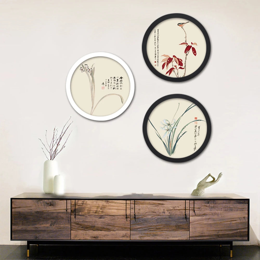 6-12Inch Murale round Weeding Gift Picture Frame Wall Mounted Photo Frame Hanging