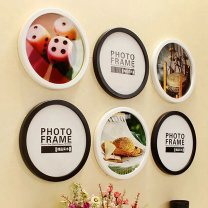 6-12Inch Murale round Weeding Gift Picture Frame Wall Mounted Photo Frame Hanging