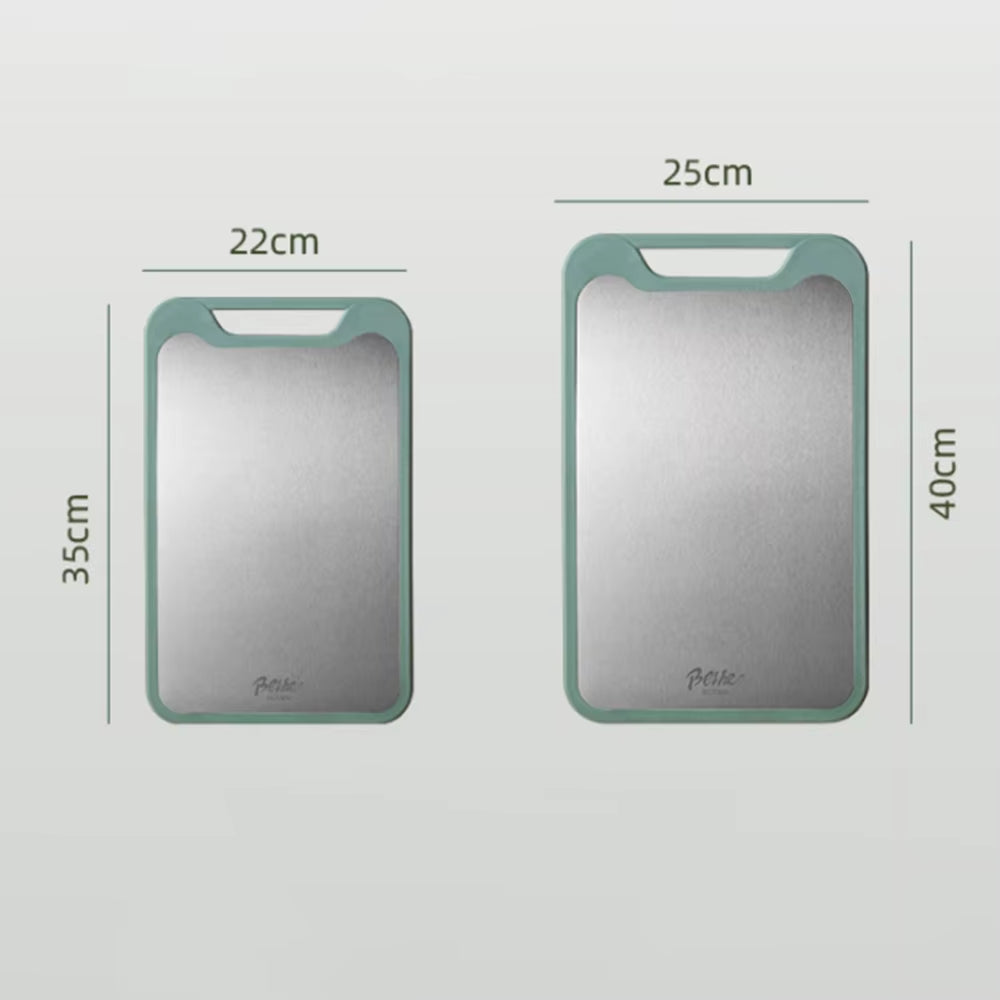 304 Stainless Steel Cutting Board Double-Sided Chopping Board Kitchen Fruit Cutting Board Kitchen Rolling Chopping Board