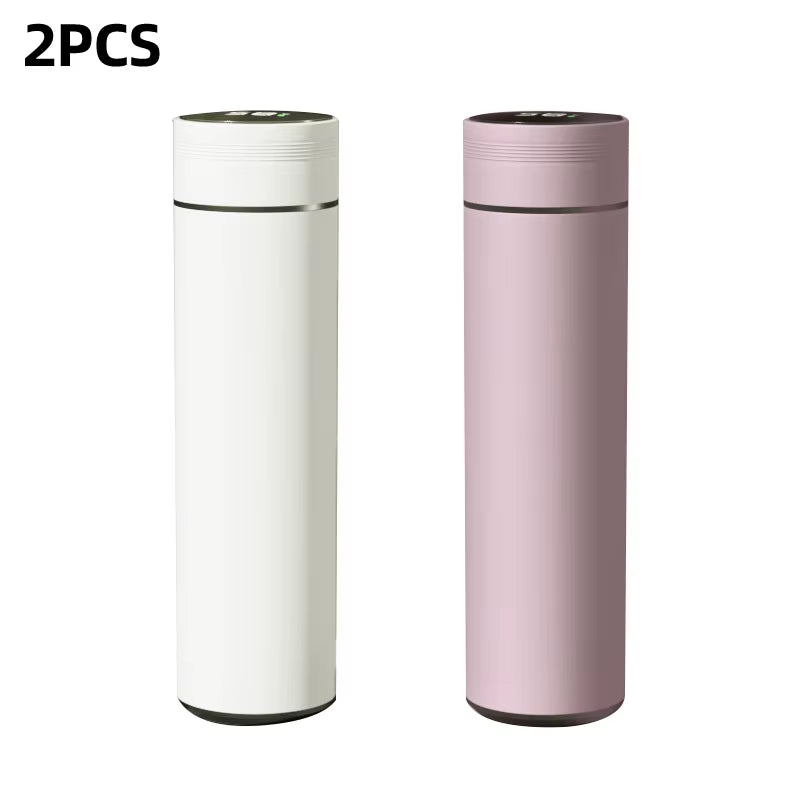 500Ml Smart Water Bottle Stainless Steel Thermos Temperature Display Leakproof Vacuum Flasks Coffee Cup Milk Mug Christmas Gift