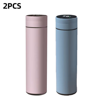 500Ml Smart Water Bottle Stainless Steel Thermos Temperature Display Leakproof Vacuum Flasks Coffee Cup Milk Mug Christmas Gift