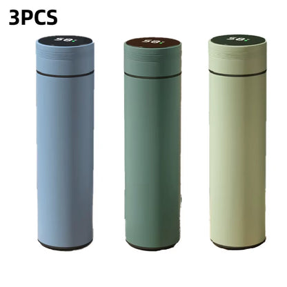 500Ml Smart Water Bottle Stainless Steel Thermos Temperature Display Leakproof Vacuum Flasks Coffee Cup Milk Mug Christmas Gift