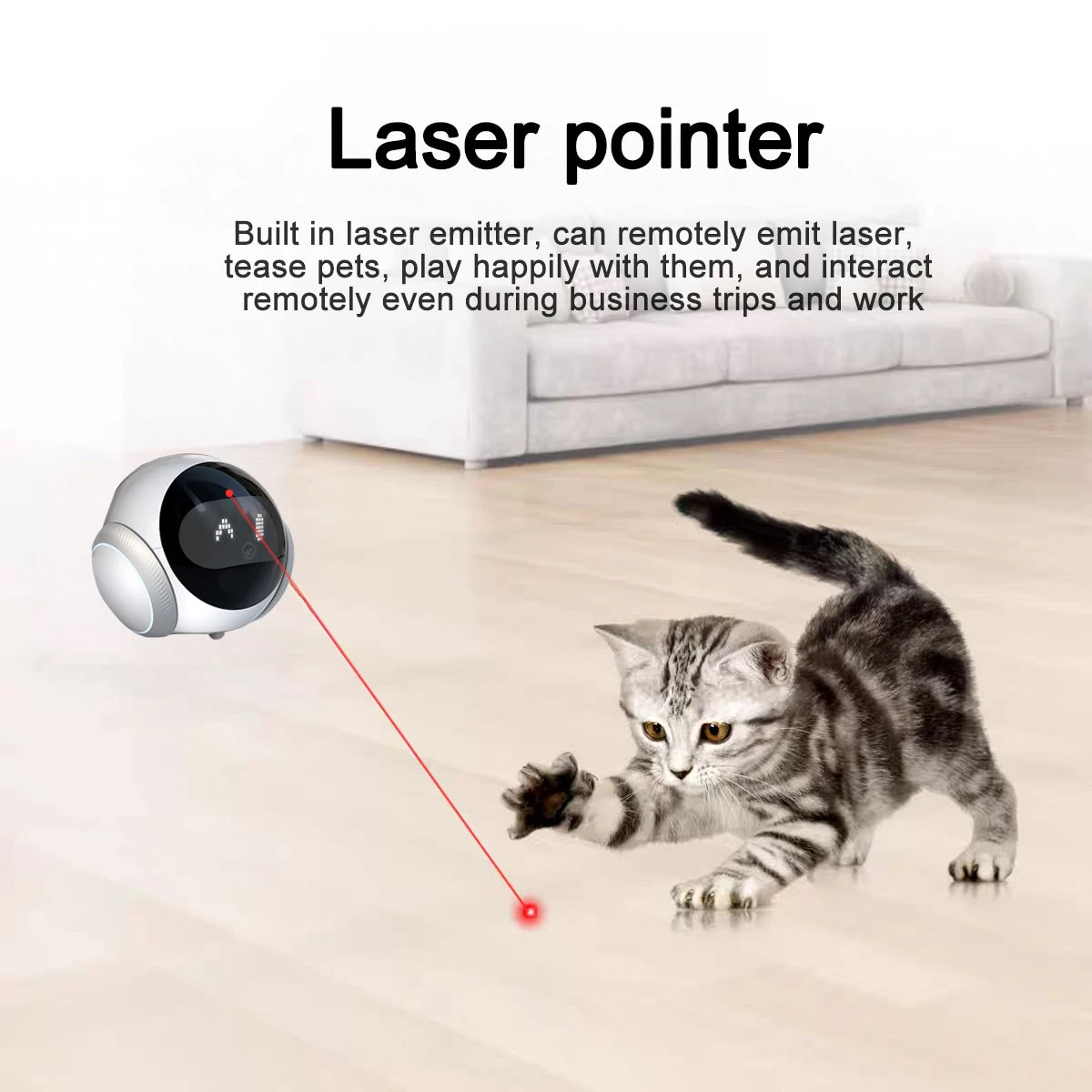 Smart Robot Camera 5G Wifi HD 2K Camera Pet Tracking Laser Indicator TUYA Pet Camera Auto Charging Auto Obstacle Avoidance