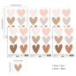 Boho Hearts Creative Wall Sticker for Children Baby Girls Boys Room Nursery Wall Art Decals Vinyl Mural Kids Bedroom Home Decor