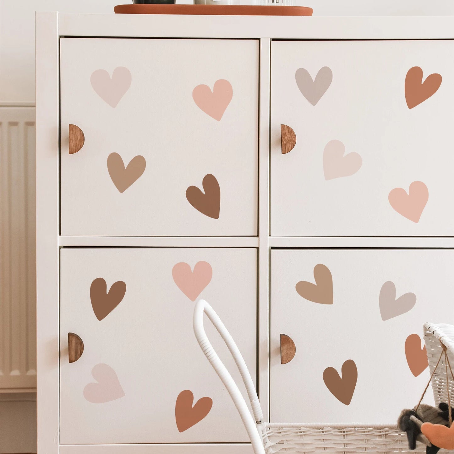 Boho Hearts Creative Wall Sticker for Children Baby Girls Boys Room Nursery Wall Art Decals Vinyl Mural Kids Bedroom Home Decor