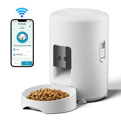 2L Camera Pet Feeder Timing Smart Automatic Feeder for Cats Dog Button WIFI APP Video Intelligent Dry Food Dispenser Dog Bowl
