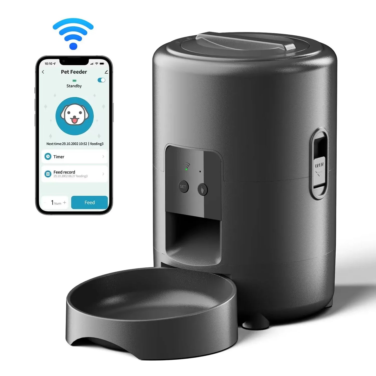 2L Camera Pet Feeder Timing Smart Automatic Feeder for Cats Dog Button WIFI APP Video Intelligent Dry Food Dispenser Dog Bowl
