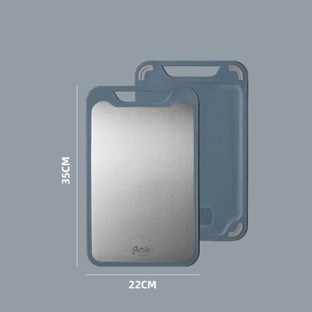 304 Stainless Steel Cutting Board Double-Sided Chopping Board Kitchen Fruit Cutting Board Kitchen Rolling Chopping Board