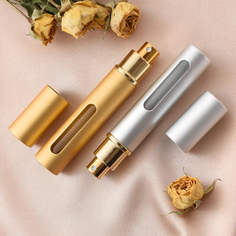 Perfume Atomizer Glass Perfume Dispenser Premium Travel Spray Bottle Refillable Portable Empty Mini Bottle 10Ml