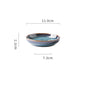 Nordic Style Kiln Glazed Ceramic Rice Salad Bowl Soup Bowl round Dish Dinner Plate Tableware