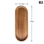 1PCS Tableware Solid Wood round Dessert Plate Japanese-Style Wooden Tray Snack Plate Dried Fruit Plate Wooden Plate
