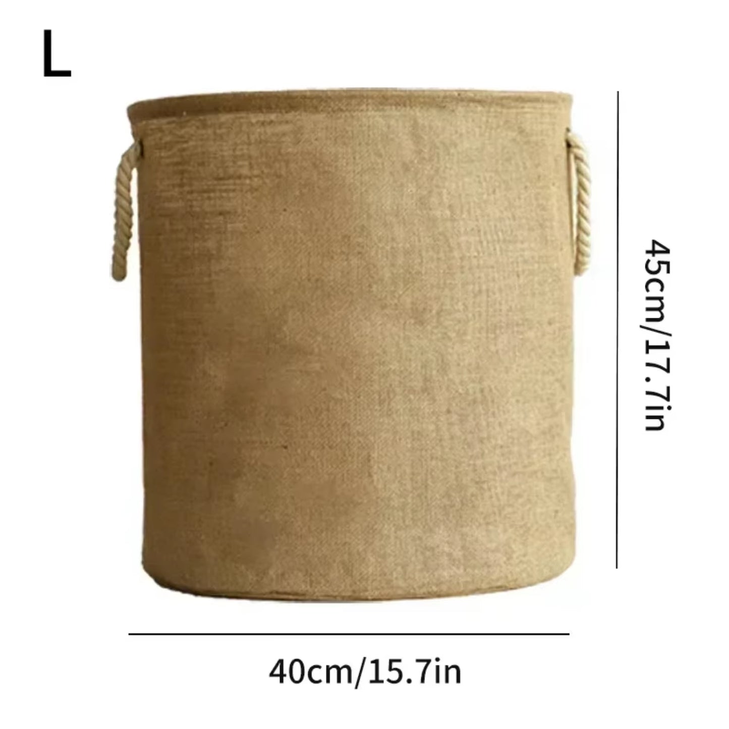 Foldable Laundry Basket with Handles, Cotton Linen Clothing, Toy Storage Basket, Home Dirty Clothes Organizer, Laundry Basket.