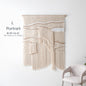 Extra Large Macrame Wall Hanging, Abstract Textile Art for Interior, Japandi Fiber Wall Art Decor, Extra Large Macrame Headboard above Bed