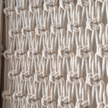 Extra Large Macrame Wall Hanging, Abstract Textile Art for Interior, Japandi Fiber Wall Art Decor, Extra Large Macrame Headboard above Bed
